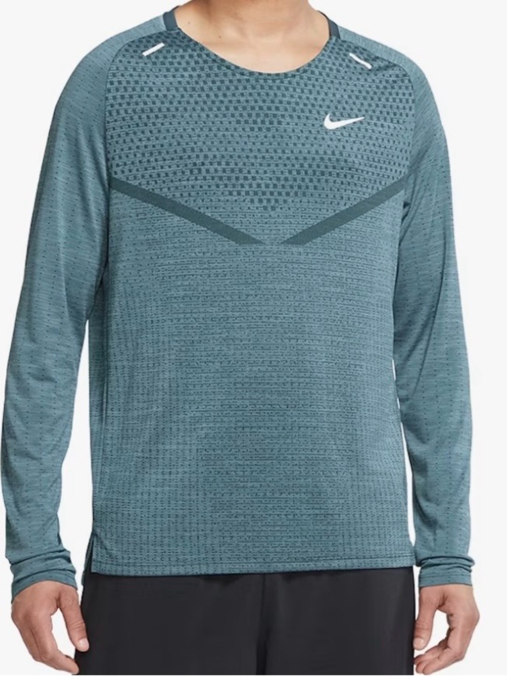 Nike Dri-FIT ADV TechKnit Ultra Long Sleeve Running Top Tee Mens XL Like New